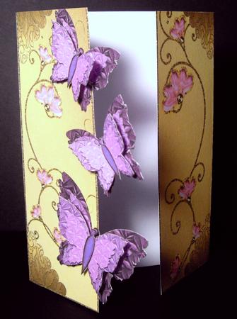 Butterfly Happiness Gate Fold Card 1 by Dianne Jackson