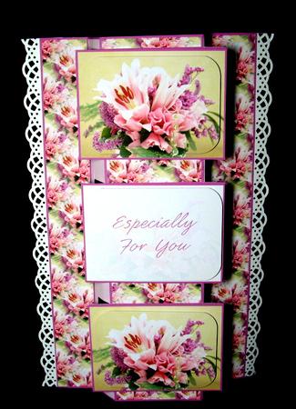 Beautiful Floral 3 Panel Foldback by Dianne Jackson