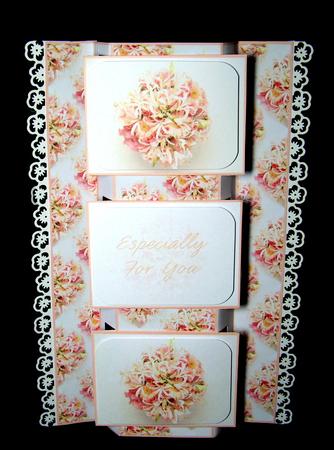 Beautiful Floral 3 Panel Foldback by Dianne Jackson