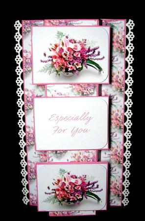 Beautiful Floral 3 Panel Foldback by Dianne Jackson