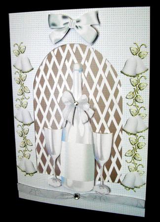 Wedding Champagne - Trellis Card Kit by Dianne Jackson