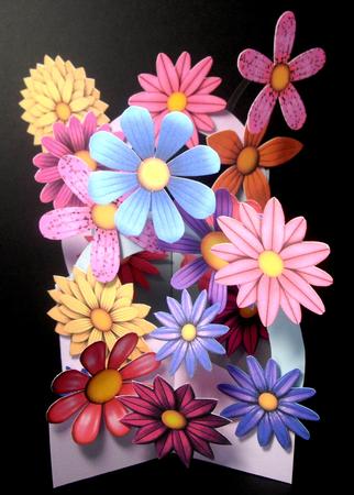 3D Flowers 1 by Dianne Jackson