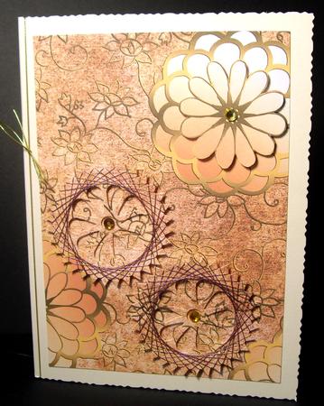 Shoe Fairy Peach 1 A4 Backing Paper by Dianne Jackson