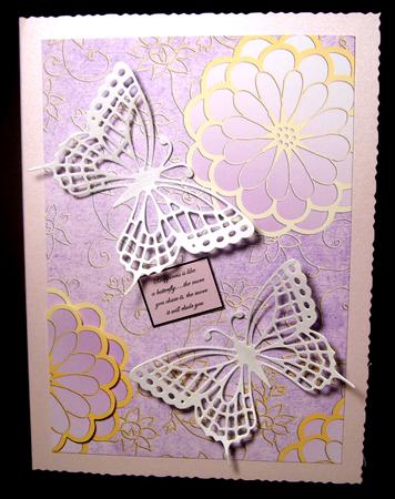 Lilac Shoe Fairy 2 A4 Backing Paper by Dianne Jackson