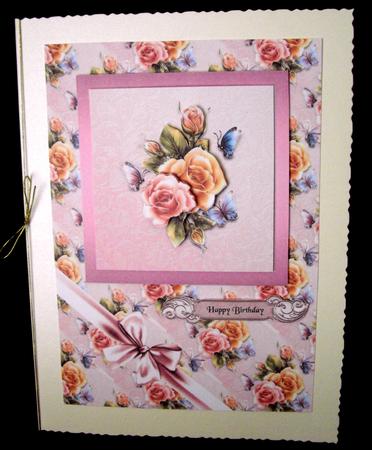 Roses Card Front by Dianne Jackson