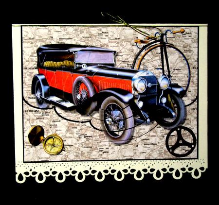 Vintage Traveler Oval Pyramid by Dianne Jackson