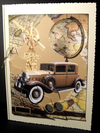 Vintage Explorer Side Stacker by Dianne Jackson