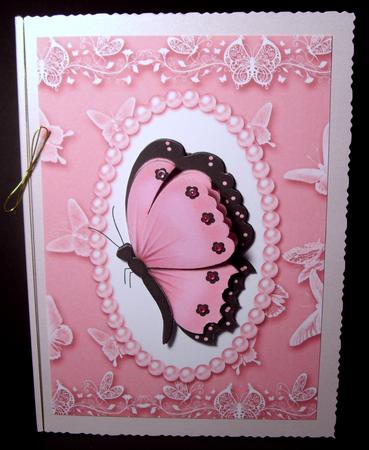 Pretty Butterfly, in Pearl Butterfly Frame A4 by Dianne Jackson