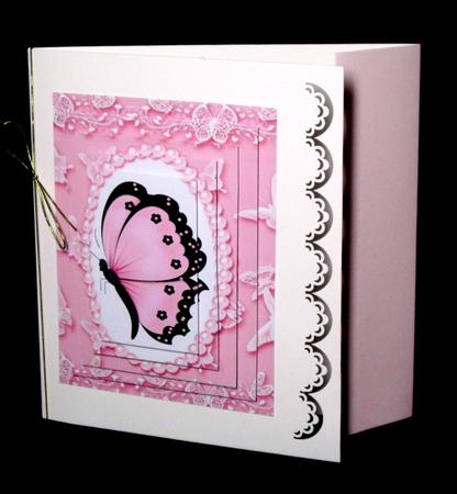 Pretty Butterfly in Pearl Butterfly Frame Pyramids by Dianne Jackson