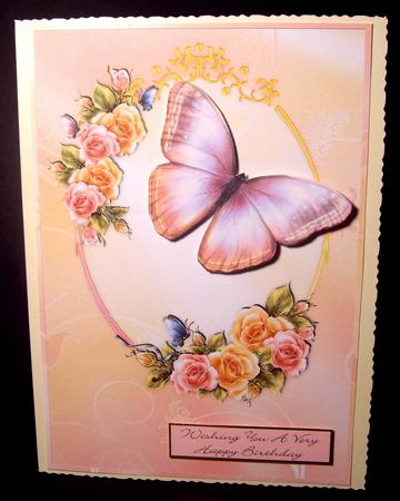 Roses & Butterflies Card Fronts #1 & #2 by Dianne Jackson