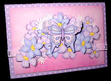 3D Fluttery Butterfly Animated Moveable Decoupage Card Kit by Dianne Jackson