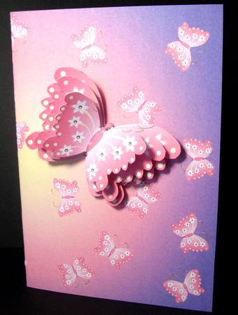 Joyful Summer Butterflies Background 4 by Dianne Jackson