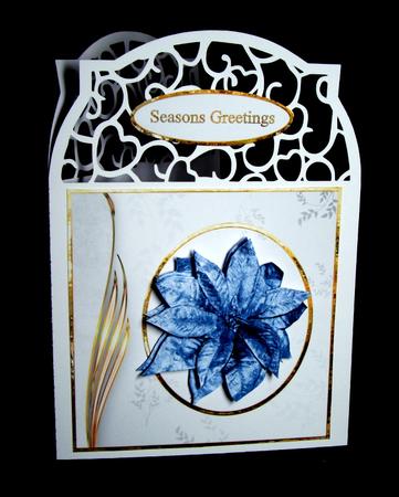 Blue Floral Christmas by Dianne Jackson
