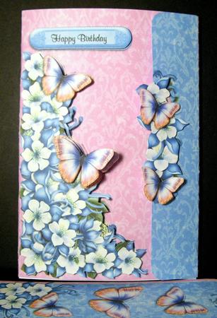 Blue Floral Columbines - Portfolio Card Kit by Dianne Jackson