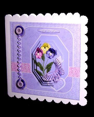 Pretty Pansy Card by Dianne Jackson