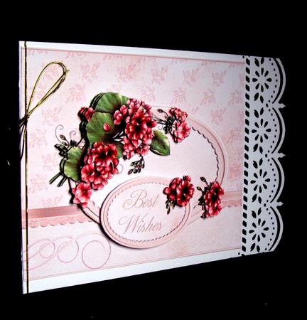 Geranium Large Easel or Quick Card by Dianne Jackson