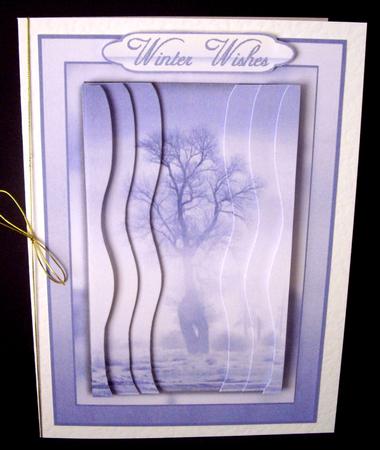 A Winter's Dawn - Wavy Edge Side Stacker by Dianne Jackson