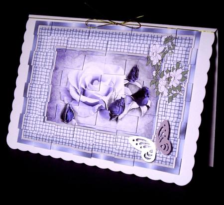 Purple Rose Patchoupage by Dianne Jackson