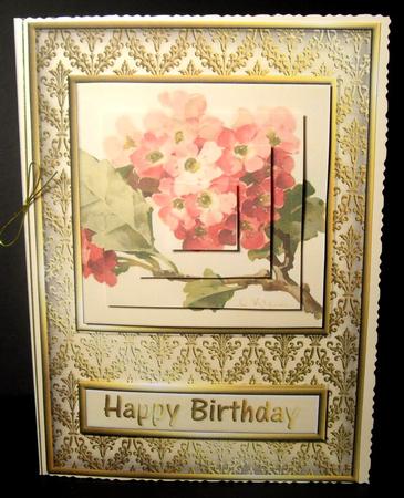 Pink Flowers Quick Card by Dianne Jackson
