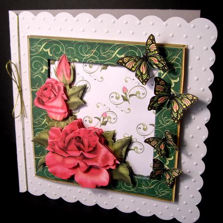 Red Roses and Butterflies by Dianne Jackson