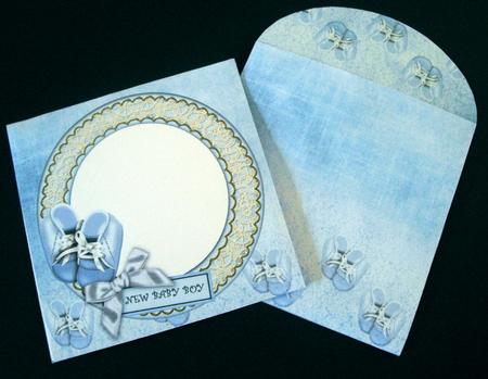 Baby Boy 8in Square Envelope Kit by Dianne Jackson