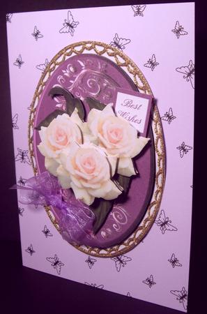 Padded Topper with Roses by Dianne Jackson