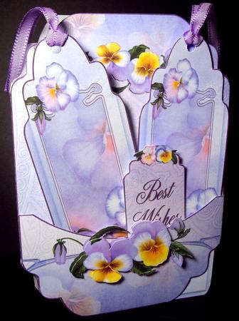 Pansy Pocket Card & Backgrounds by Dianne Jackson