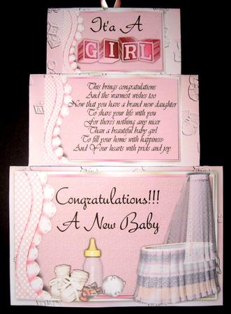 Xtenda Baby Girl Card Kit by Dianne Jackson