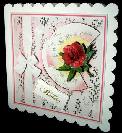 Pink Peony & Fans by Dianne Jackson