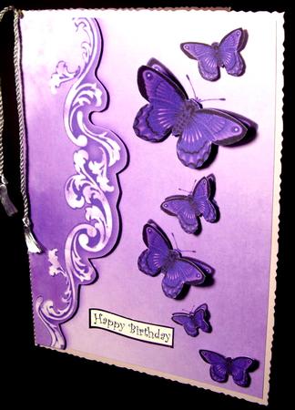 Beautiful Purple Butterflies by Dianne Jackson