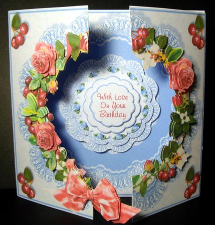 Open Fronts 7x7" Gatefold Card Kit - Summer Circlet by Dianne Jackson