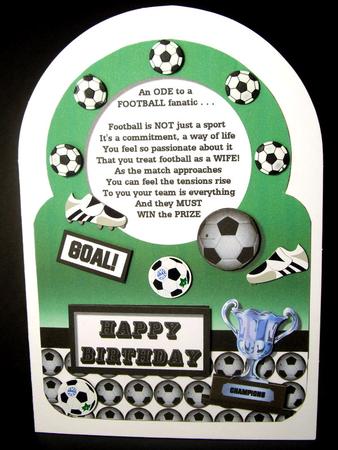 An Ode to a Football Fanatic by Dianne Jackson