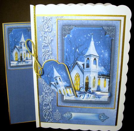 Christmas Church Glow with Bookmark & Tag by Dianne Jackson