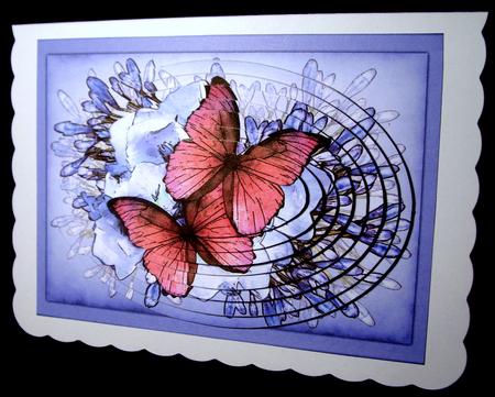 A4 Butterflies & Flowers Oval Pyramage Kit by Dianne Jackson