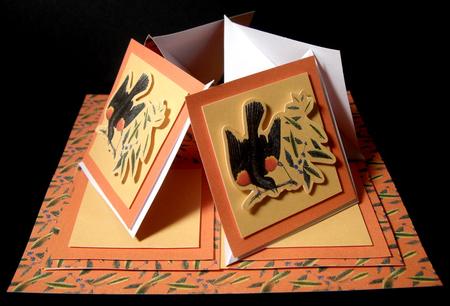 Black Bird Quad Easel Card Kit by Dianne Jackson
