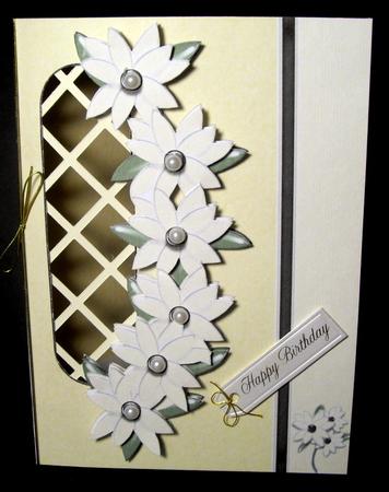 Butter and Cream Left Trellis Card Kit by Dianne Jackson