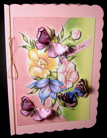 Bright and Beautiful Flora Mock Envelope 5x7 by Dianne Jackson