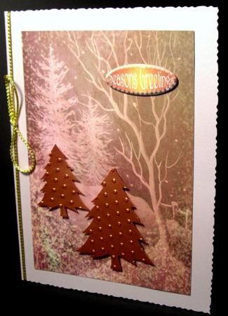 Frosty Trees Background 6 by Dianne Jackson