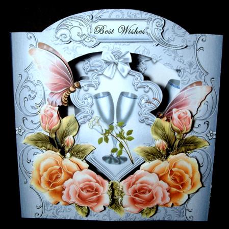 Say with Roses Back to Front Card Kit by Dianne Jackson