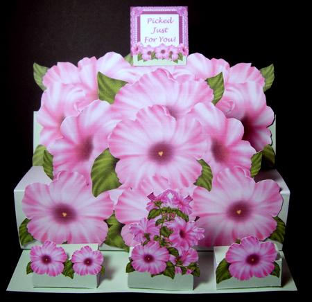 Petunia Pink Perfection 3D A4 Giant Easel Card Kit by Dianne Jackson