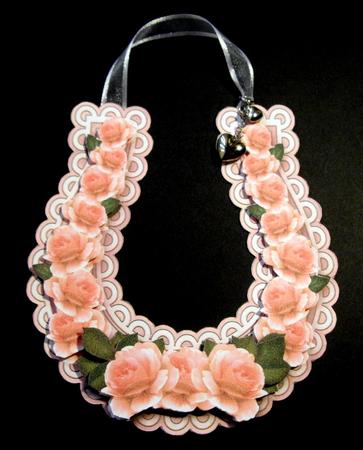 Peach Roses Wedding Horseshoe Keepsake or Toppers by Dianne Jackson
