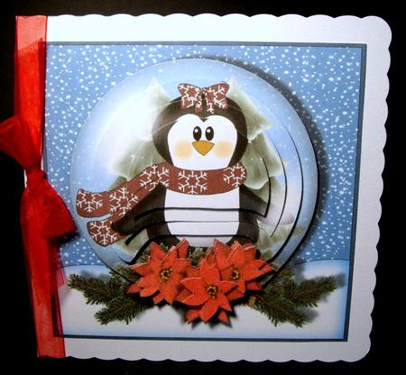 Snowglobe Cuties Card Kit - Penguin Cutie by Dianne Jackson