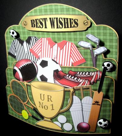 3D Bats and Balls Pop Out Card Kit by Dianne Jackson
