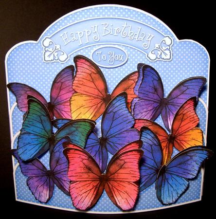 3D Beautiful Butterflies Pop Out Card Kit by Dianne Jackson
