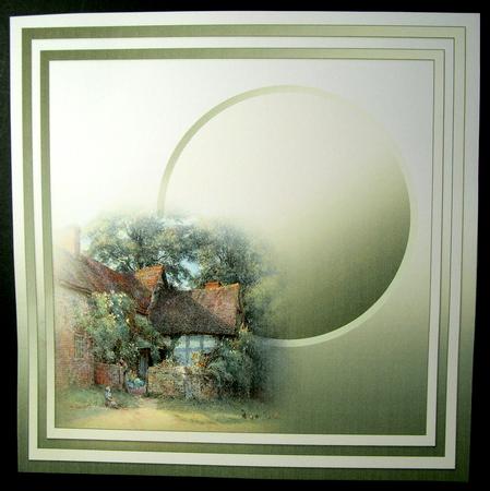 Vintage Farm House - 8in x 8in Insert Plate by Dianne Jackson
