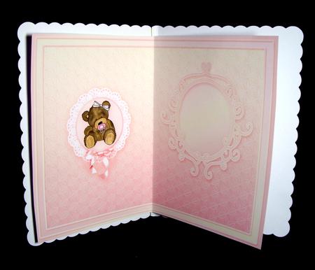 Teddy Baby Girl Matching A5 Insert by Dianne Jackson
