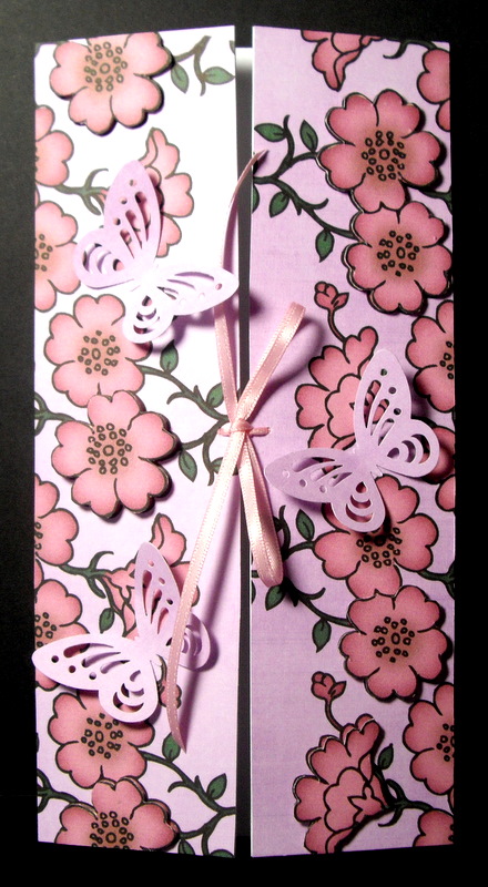 Pink Floral Edger Pastels 8 Scrapbooking Papers Kit by Dianne Jackson