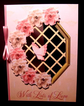 Pale Roses and Butterflies - Trellis Card Kit by Dianne Jackson