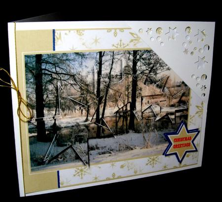 Snowy Lake Scene by Dianne Jackson
