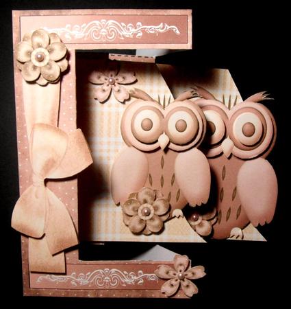 W Side Fold Cards Backyard Owls by Dianne Jackson